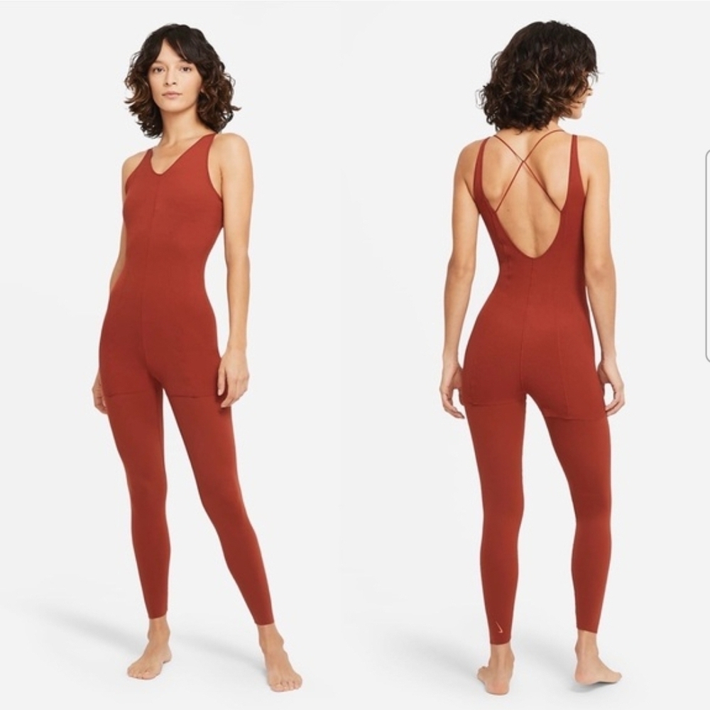 Nike Burnt Orange Yoga Jumpsuit - Picture 15 of 16
